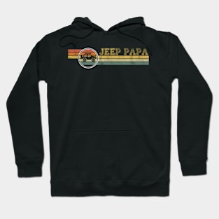 Jeep Papa Jeep Dad Vintage Jeep Retro Jeep Sunset Jeep Jeeps Lover Jeep men Hoodie